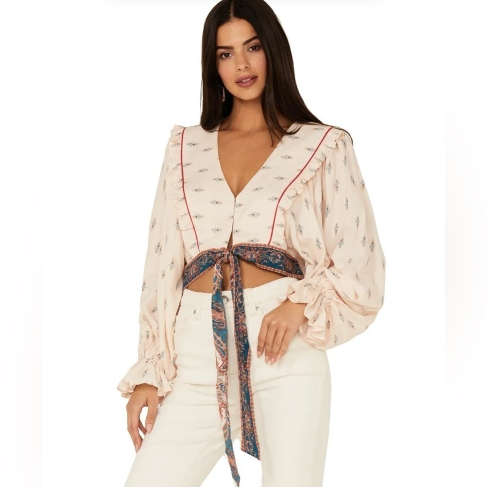 Band of Gypsies Sparrow Long Sleeve Top Sz M